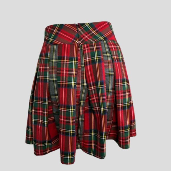 Jawbreaker Red Plaid Pleated Tartan Kilt Mini Skirt - Picture 2 of 8